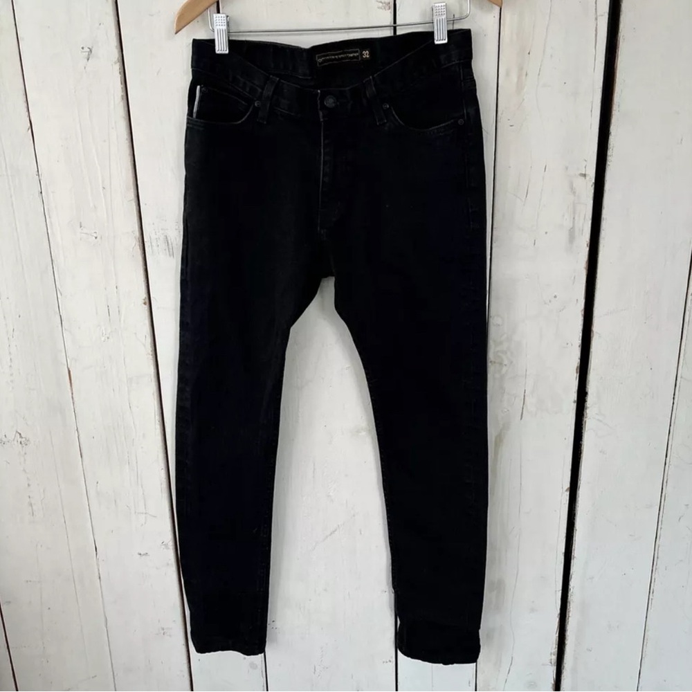 Size 32 X 28 Octobers Very Own OVO Denim Jeans Black Regular Pants